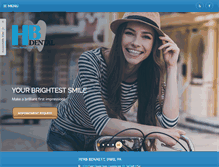 Tablet Screenshot of hbdentalarts.com